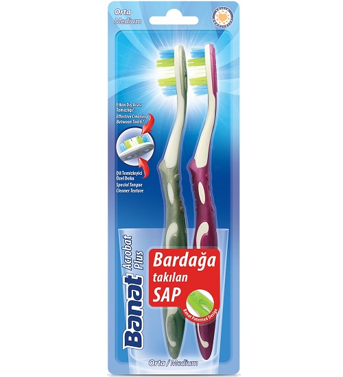 Acrobat Plus Toothbrush with Special Handle 1+1 